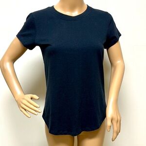 Abercrombie & Fitch Soft A&F Collection Black Fitted Short Sleeve Tee size S